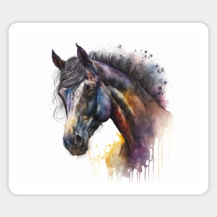 Horse Watercolour Painting Sticker